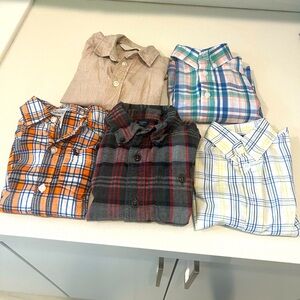 Bundle of boys long sleeve shirts